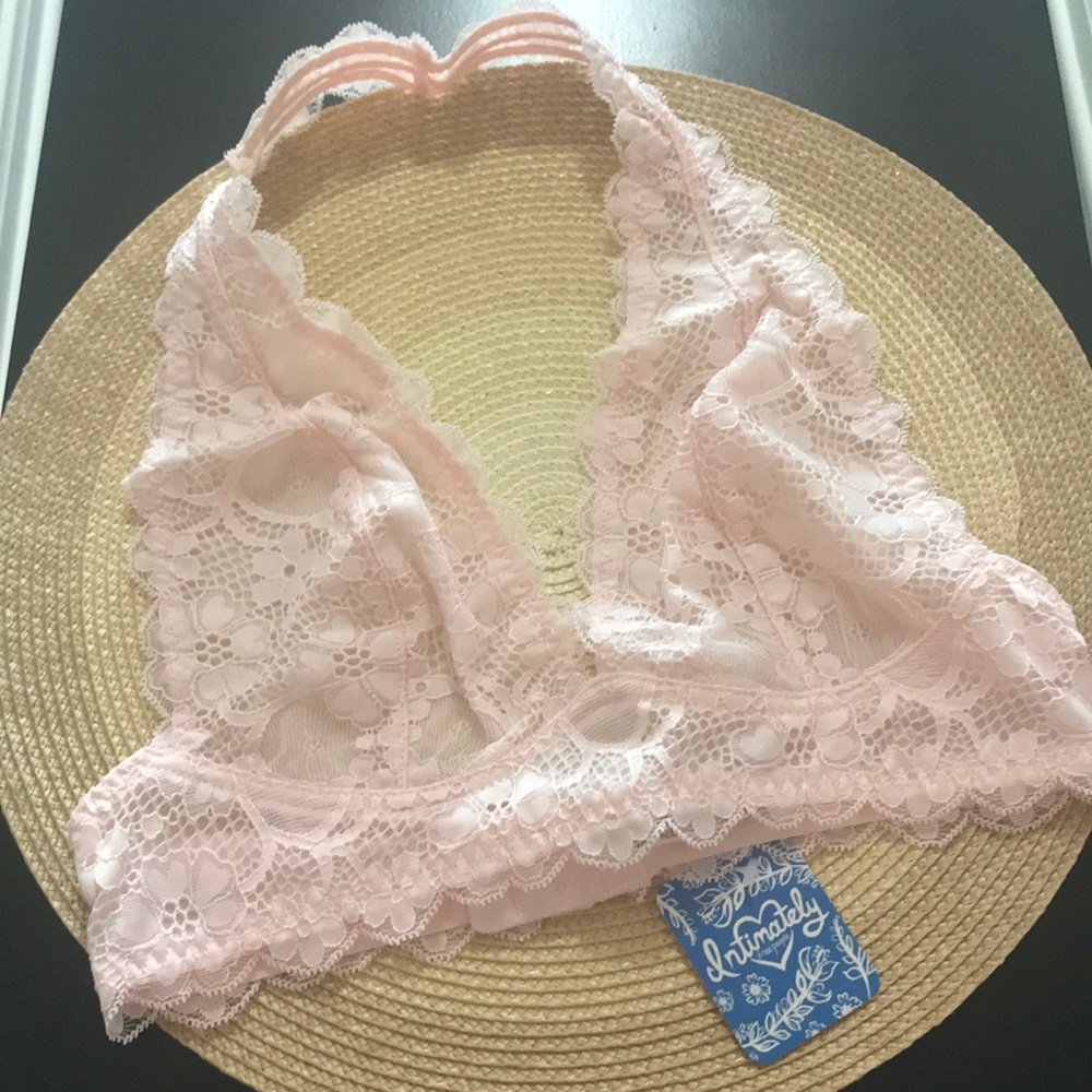 Free People Galloon Lace Halter Bra